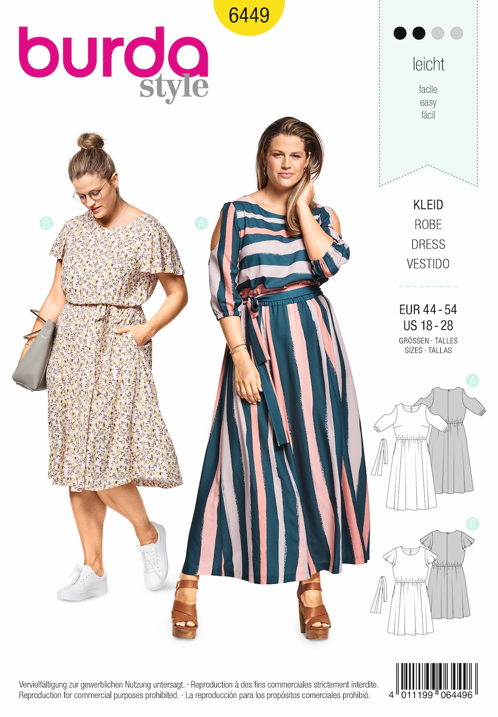 BD6449 Women's Summer Dress Pattern from Jaycotts Sewing Supplies