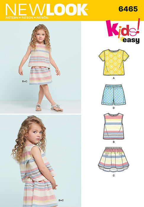 NL6465 Child's Easy Top, Skirt and Shorts from Jaycotts Sewing Supplies