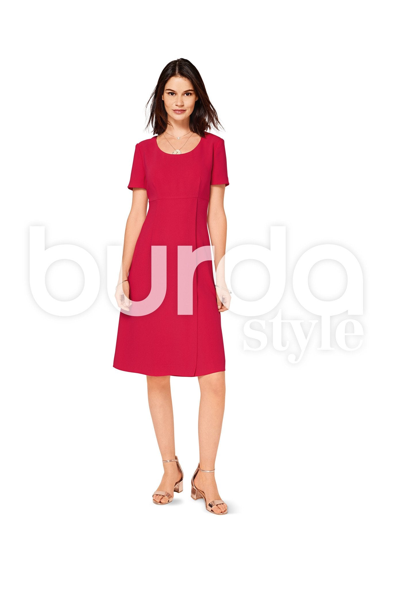 Burda Style Pattern BD6496 Misses' High Waist Dress from Jaycotts Sewing Supplies