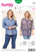 BD6614 Burda Style Pattern 6614 Blouse from Jaycotts Sewing Supplies