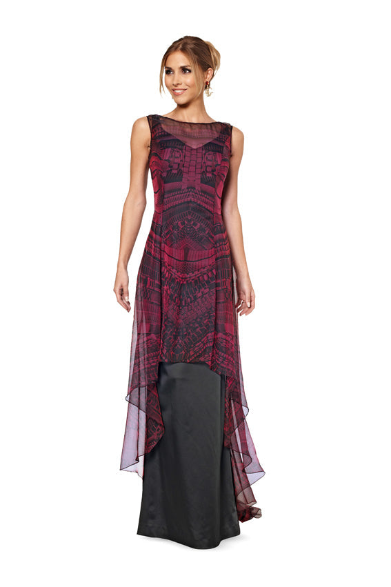 Burda 6866 Misses Evening Dress pattern from Jaycotts Sewing Supplies