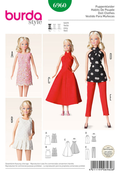 BD6960 Doll Clothes | Easy from Jaycotts Sewing Supplies