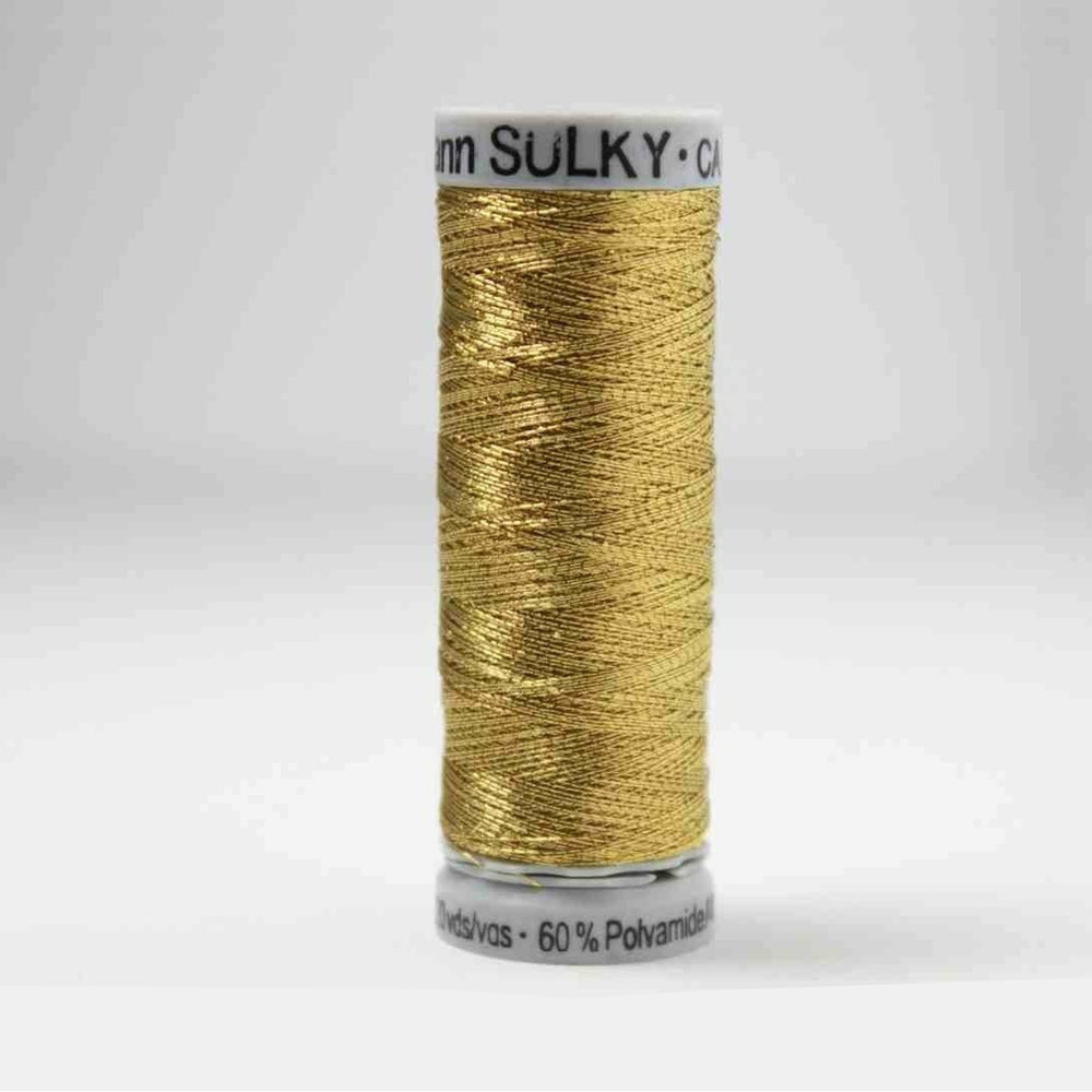 Sulky Metallic Embroidery Thread 7004 Dark Gold from Jaycotts Sewing Supplies