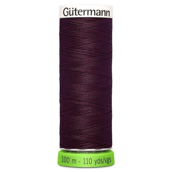 Gutermann Recycled Thread | 100m | Colour 130 Burgundy from Jaycotts Sewing Supplies