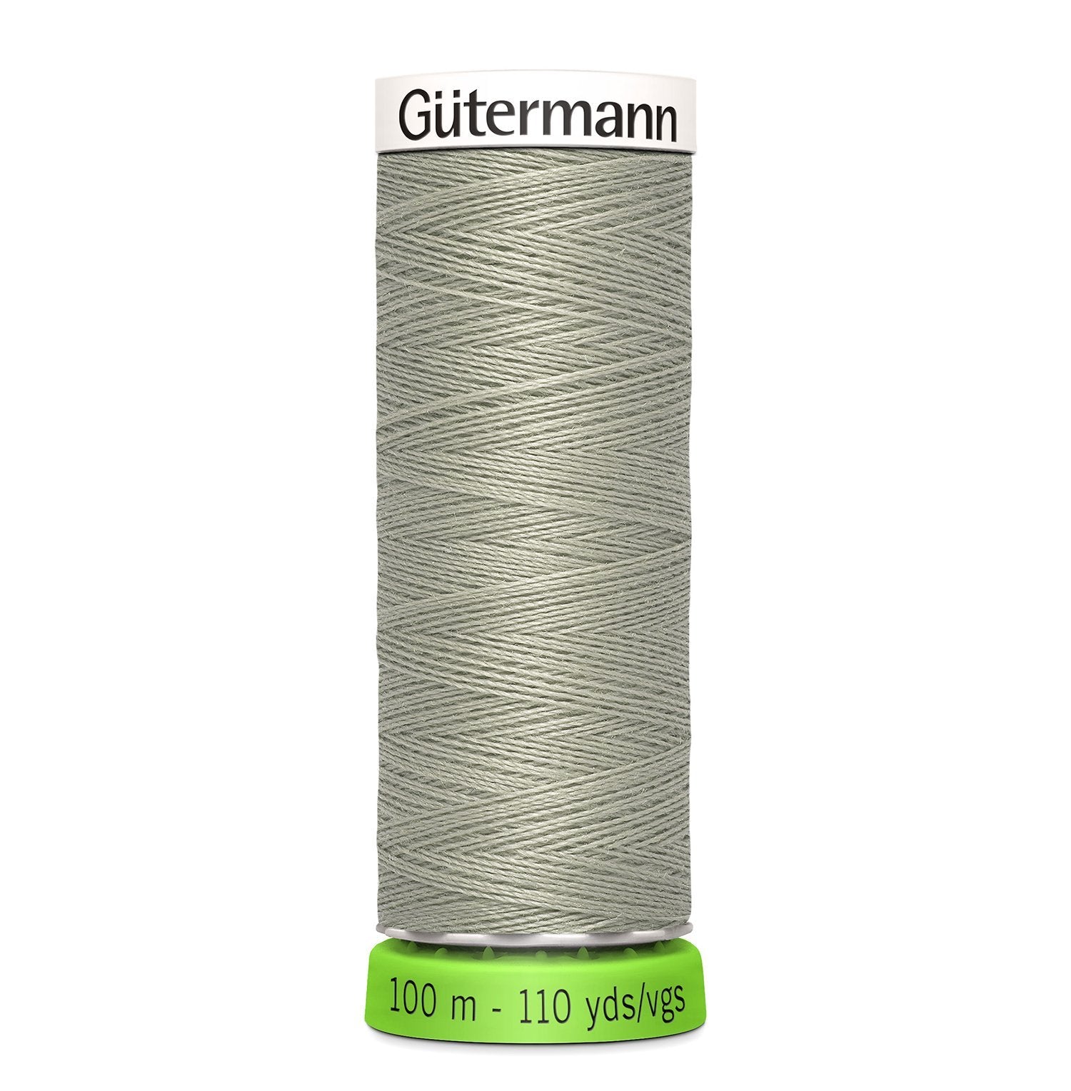 Gutermann Recycled Thread 100m, Colour 132 grey green from Jaycotts Sewing Supplies