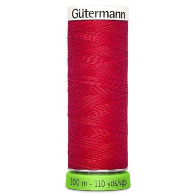 Gutermann Recycled Thread 100m, Colour 156 Red from Jaycotts Sewing Supplies