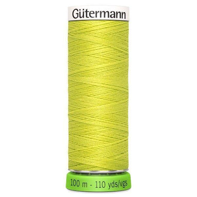 Gutermann Recycled Thread 100m, Colour 334 yellow green from Jaycotts Sewing Supplies