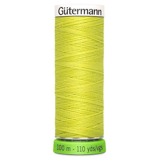 Gutermann Recycled Thread 100m, Colour 334 yellow green from Jaycotts Sewing Supplies