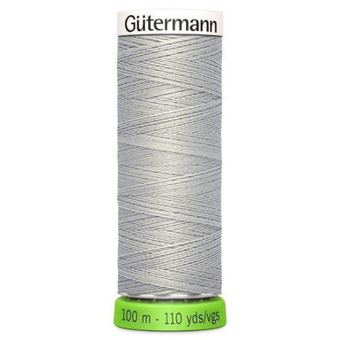 Gutermann Recycled Thread 100m, Colour 38 Grey from Jaycotts Sewing Supplies
