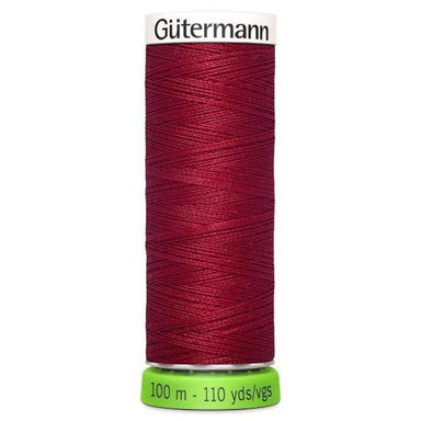 Gutermann Recycled Thread 100m, Colour 384 Wine from Jaycotts Sewing Supplies