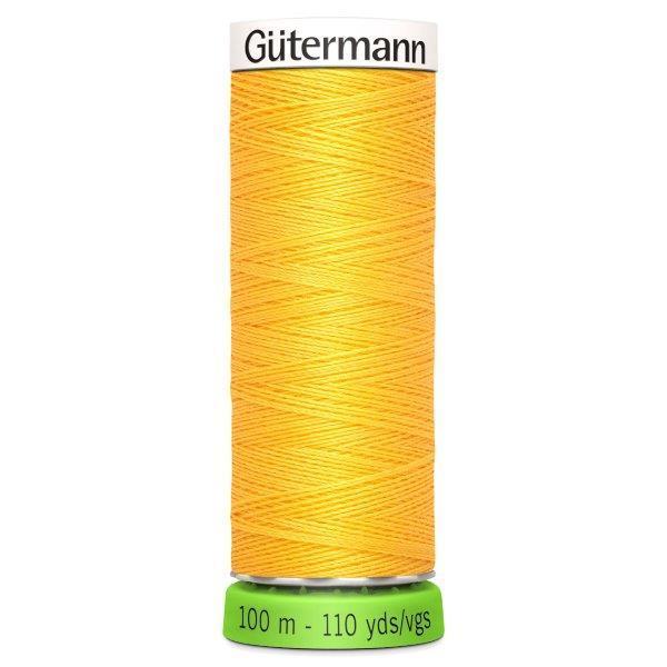 Gutermann Recycled Thread | 100m | Colour 417 Yellow from Jaycotts Sewing Supplies