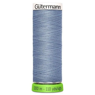 Gutermann Recycled Thread 100m, Colour 64 Greyish Blue from Jaycotts Sewing Supplies