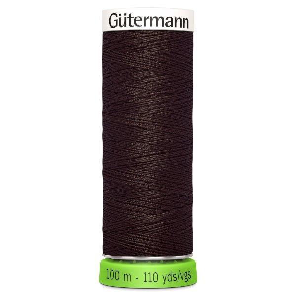 Gutermann Recycled Thread | Colour 696 Dark Brown from Jaycotts Sewing Supplies