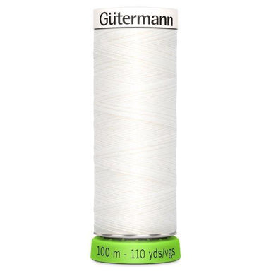 Gutermann Recycled Thread 100m, Colour 800 White from Jaycotts Sewing Supplies