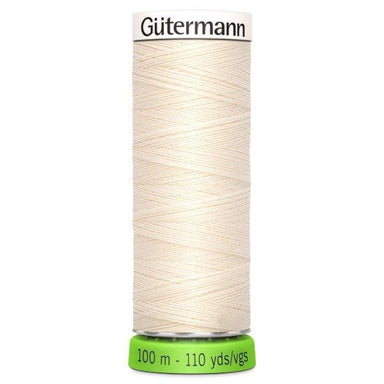 Gutermann Recycled Thread | Colour 802 Ecru from Jaycotts Sewing Supplies
