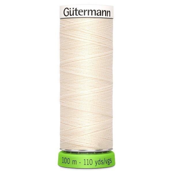 Gutermann Recycled Thread | Colour 802 Ecru from Jaycotts Sewing Supplies