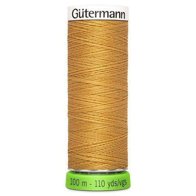 Gutermann Recycled Thread 100m, Colour 968 Gold from Jaycotts Sewing Supplies