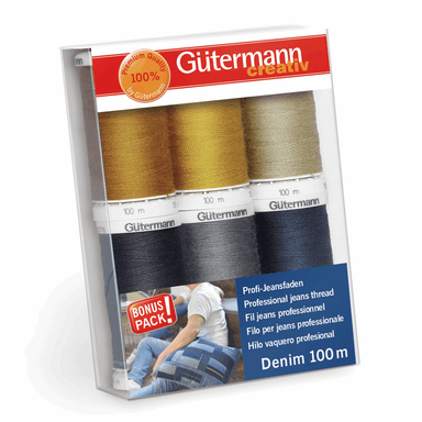 Gutermann Professional Jeans Thread | Set of 6 from Jaycotts Sewing Supplies