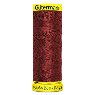 Gutermann Maraflex Stretchy Sewing Thread 150m colour 12 Dark Red from Jaycotts Sewing Supplies