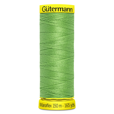Gutermann Maraflex Stretchy Sewing Thread 150m colour 154 Lime green from Jaycotts Sewing Supplies