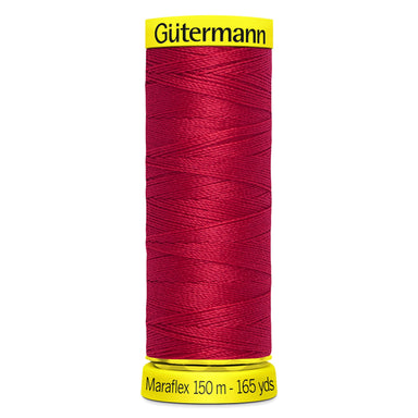 Gutermann Maraflex Stretchy Sewing Thread 150m colour 156 Red from Jaycotts Sewing Supplies