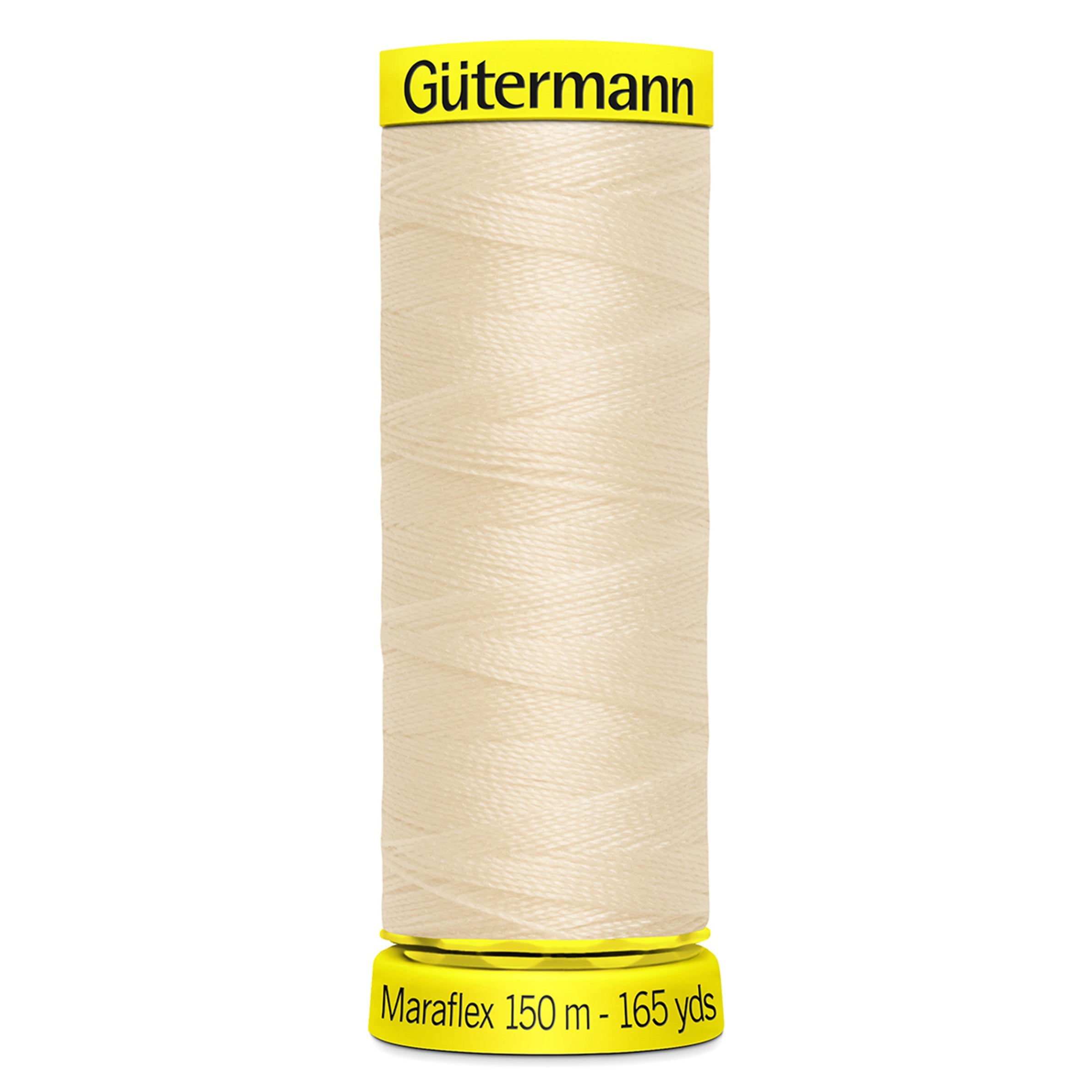 Gutermann Maraflex Stretchy Sewing Thread 150m colour 169 Cream from Jaycotts Sewing Supplies