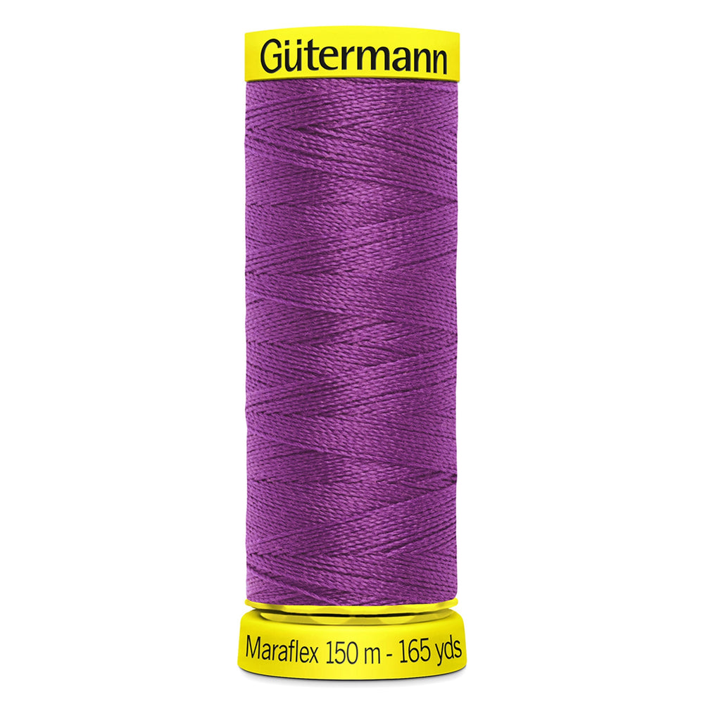 Gutermann Maraflex Stretchy Sewing Thread 150m colour 321 Dark Cerise from Jaycotts Sewing Supplies