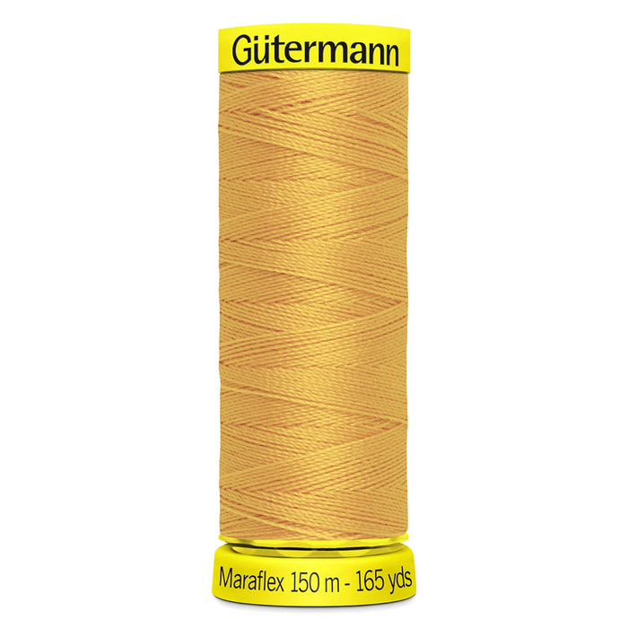 Gutermann Maraflex Stretchy Sewing Thread 150m colour 416 Honey from Jaycotts Sewing Supplies