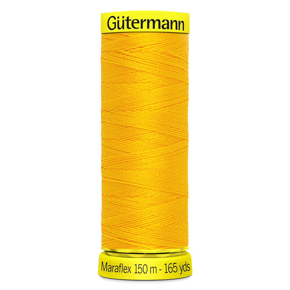 Gutermann Maraflex Stretchy Sewing Thread 150m colour 417 Gold from Jaycotts Sewing Supplies