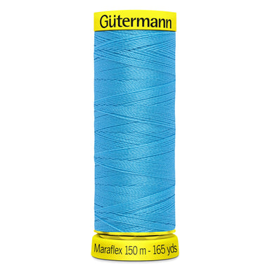 Gutermann Maraflex Stretchy Sewing Thread 150m colour 5396 Turquoise from Jaycotts Sewing Supplies