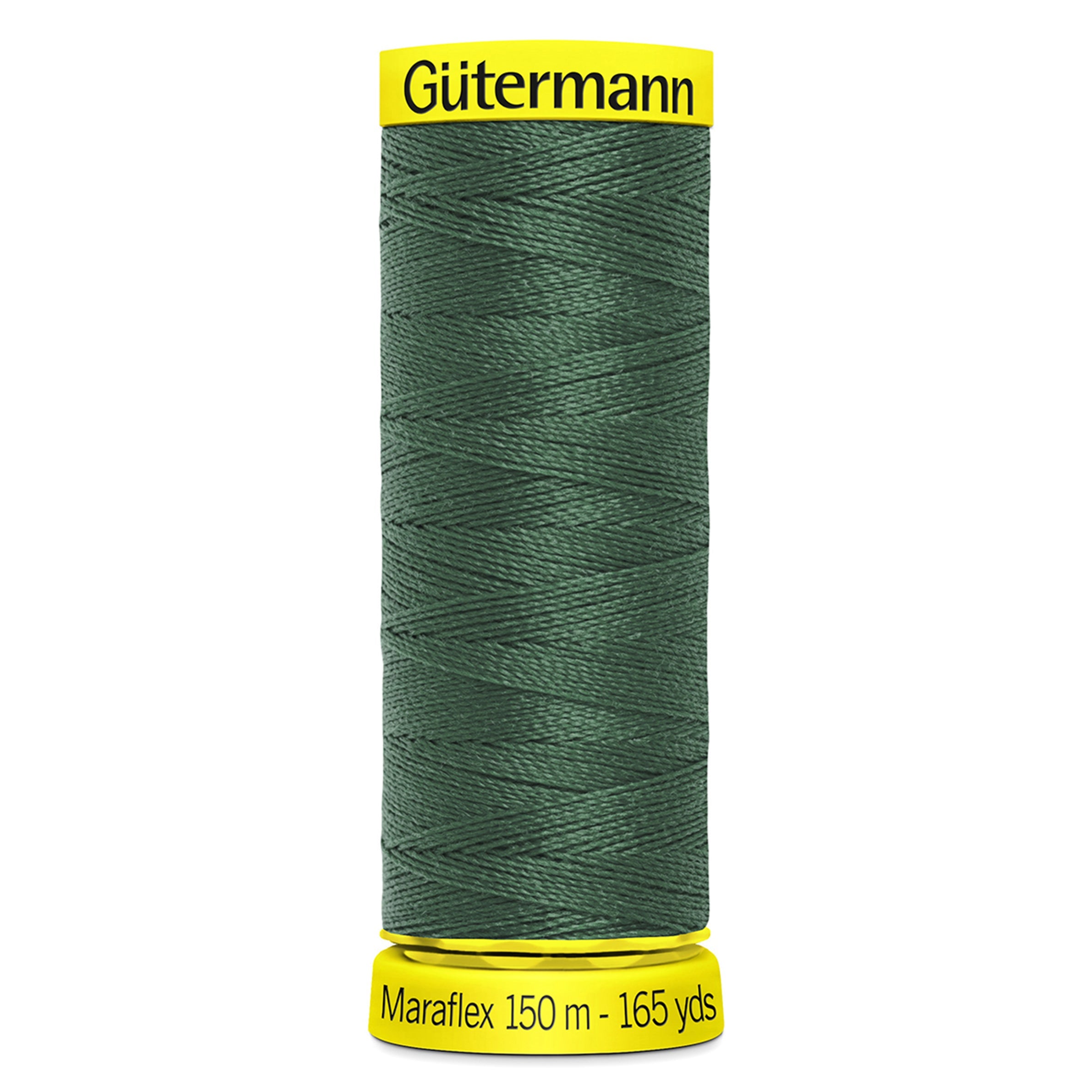 Gutermann Maraflex Stretchy Sewing Thread 150m colour 561 Pine Green from Jaycotts Sewing Supplies