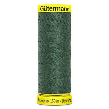 Gutermann Maraflex Stretchy Sewing Thread 150m colour 561 Pine Green from Jaycotts Sewing Supplies