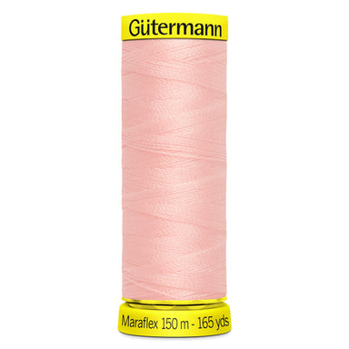 Gutermann Maraflex Stretchy Sewing Thread 150m colour 659 Powder Pink from Jaycotts Sewing Supplies