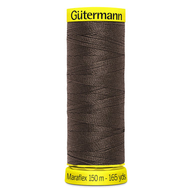 Gutermann Maraflex Stretchy Sewing Thread 150m colour 694 Brown from Jaycotts Sewing Supplies