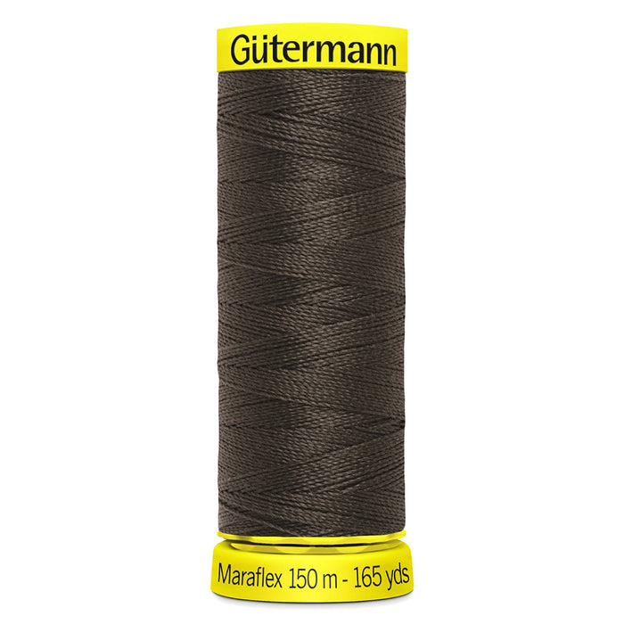 Gutermann Maraflex Stretchy Sewing Thread 150m colour 696 Chocolate from Jaycotts Sewing Supplies