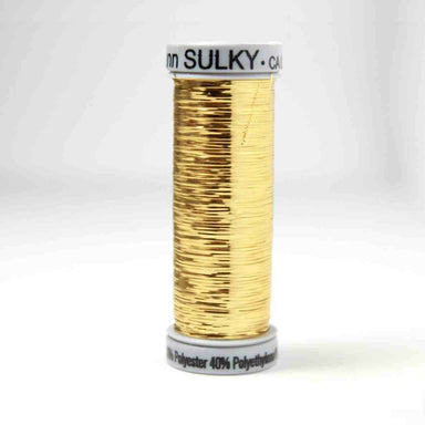 Sulky Sliver Metallic Embroidery Thread 8003 Light Gold from Jaycotts Sewing Supplies