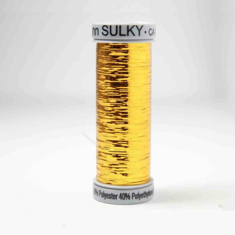 Sulky Sliver Metallic Embroidery Thread 8007 Gold from Jaycotts Sewing Supplies