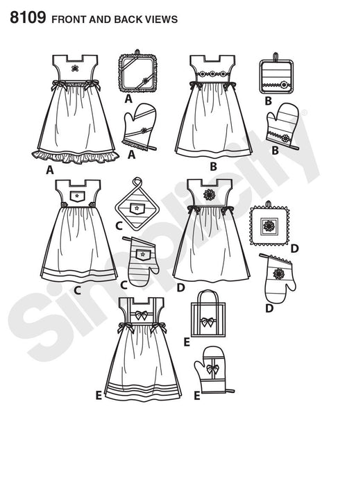 Simplicity Pattern 8109  towel dresses from Jaycotts Sewing Supplies