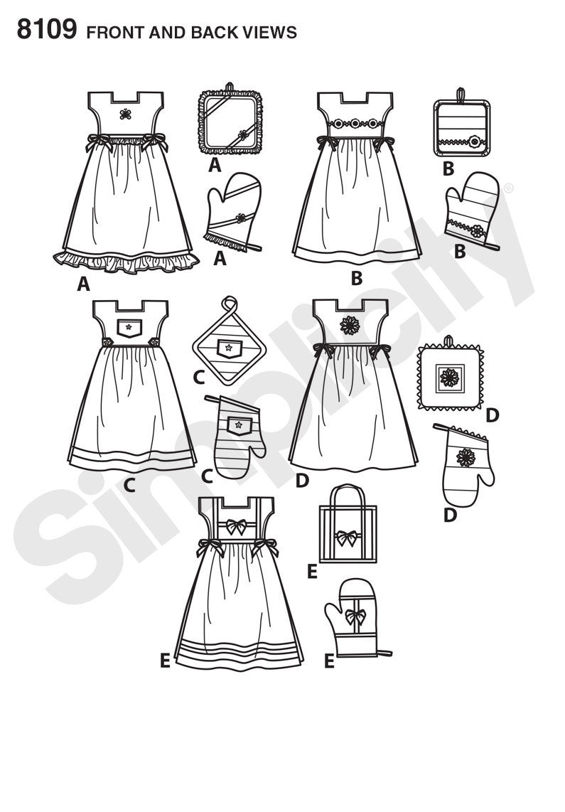 Simplicity Pattern 8109  towel dresses from Jaycotts Sewing Supplies