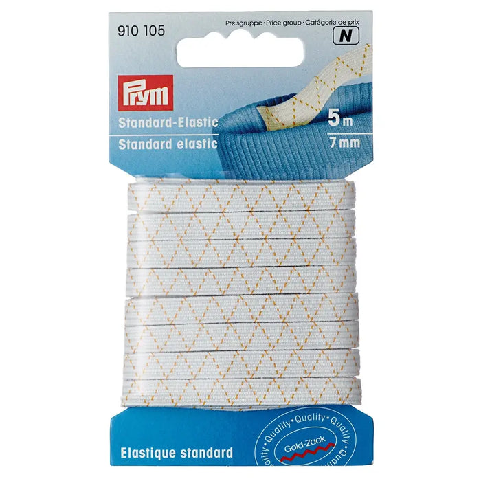 Prym Standard Elastic - White from Jaycotts Sewing Supplies