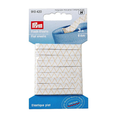 Prym Flat Elastic - White from Jaycotts Sewing Supplies