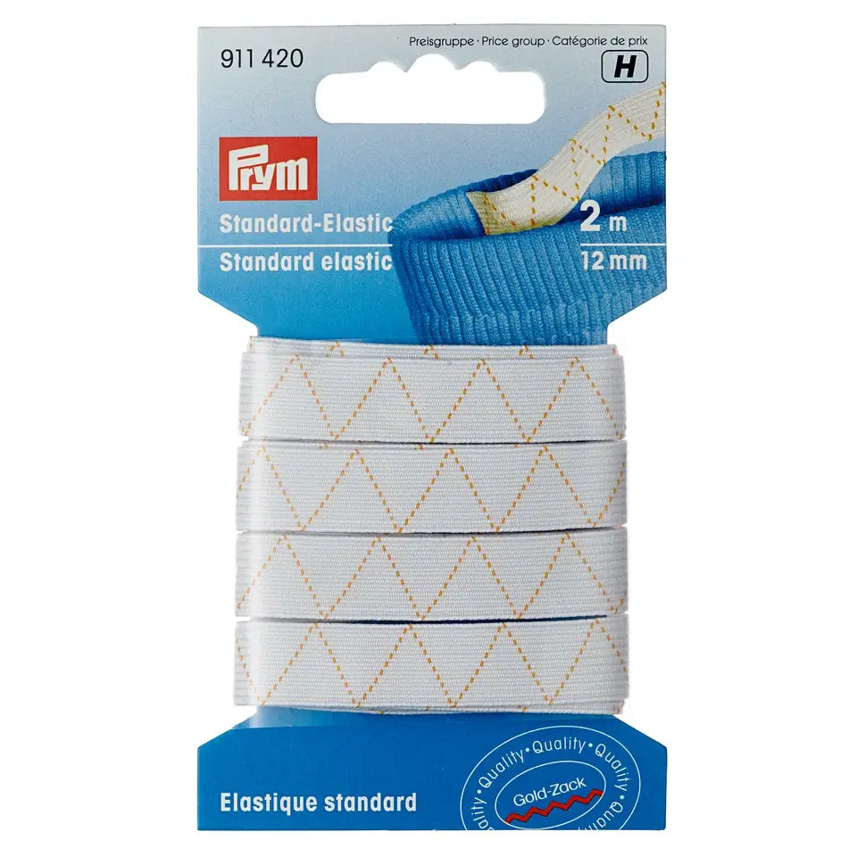 Prym Standard Elastic - White from Jaycotts Sewing Supplies