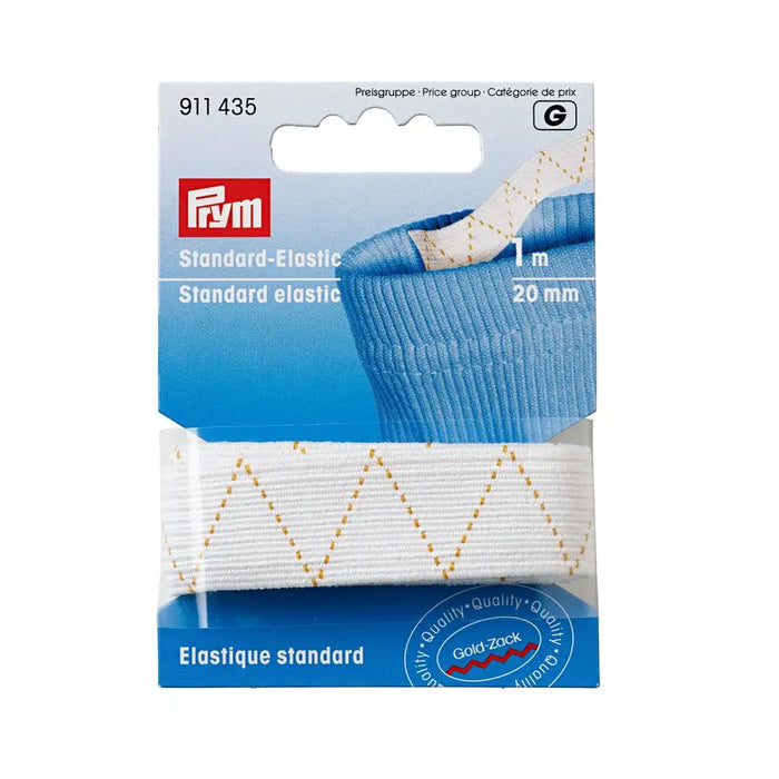 Prym Standard Elastic - White from Jaycotts Sewing Supplies