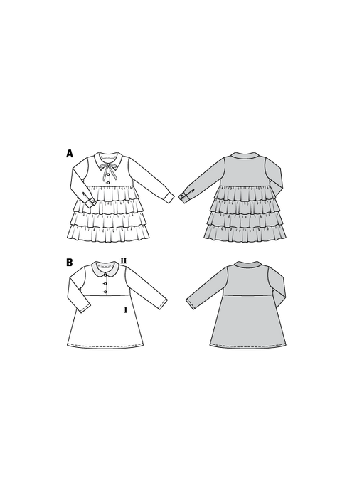 BD9332 Child's Dress pattern from Jaycotts Sewing Supplies