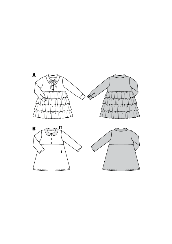BD9332 Child's Dress pattern — jaycotts.co.uk - Sewing Supplies