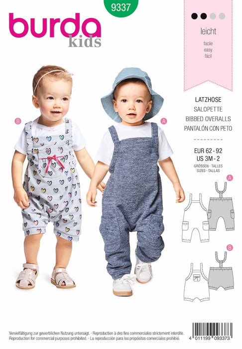 BD9337 Baby's Bidded Trousers from Jaycotts Sewing Supplies