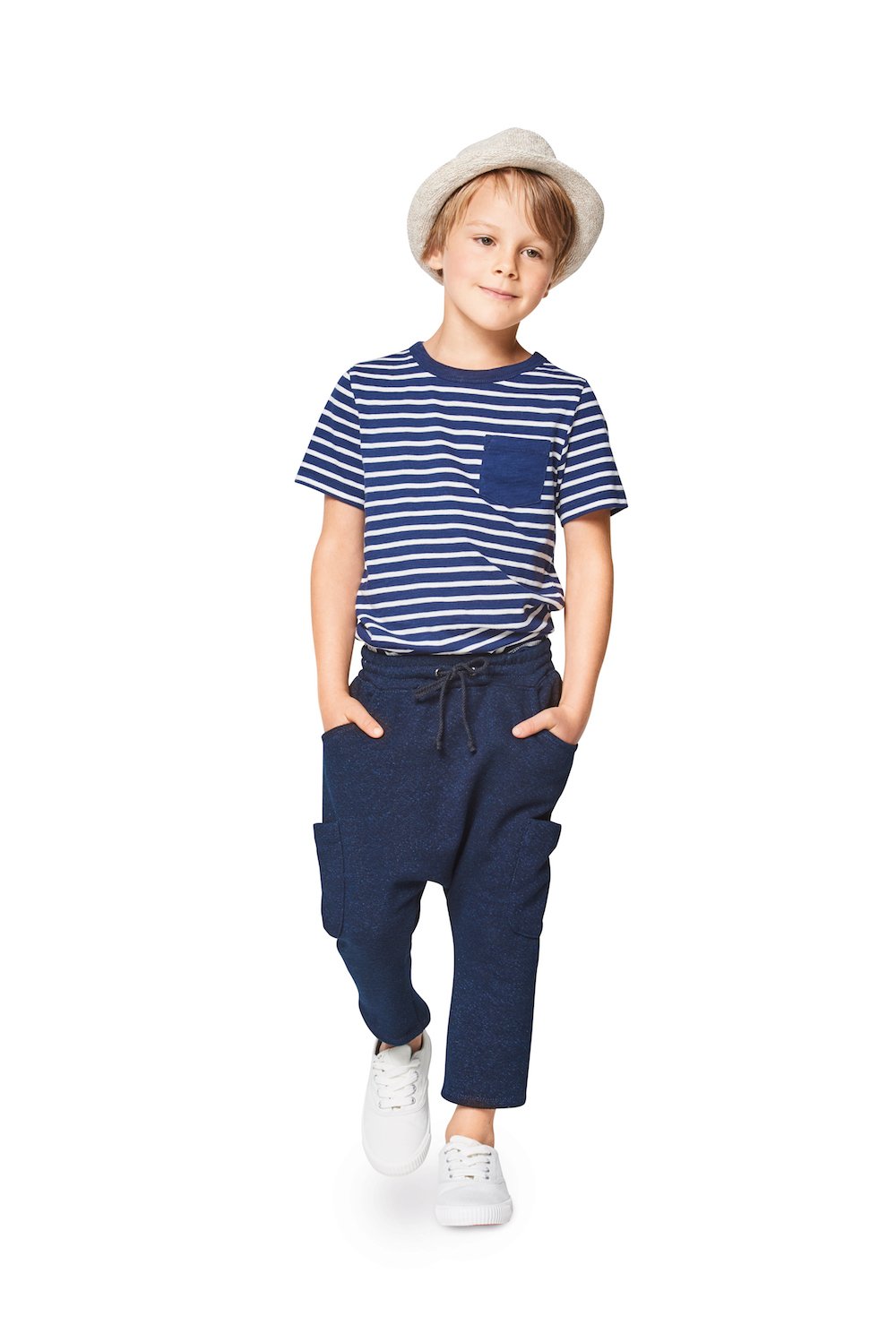 BD9342 Child's Elastic Waistband Trousers from Jaycotts Sewing Supplies