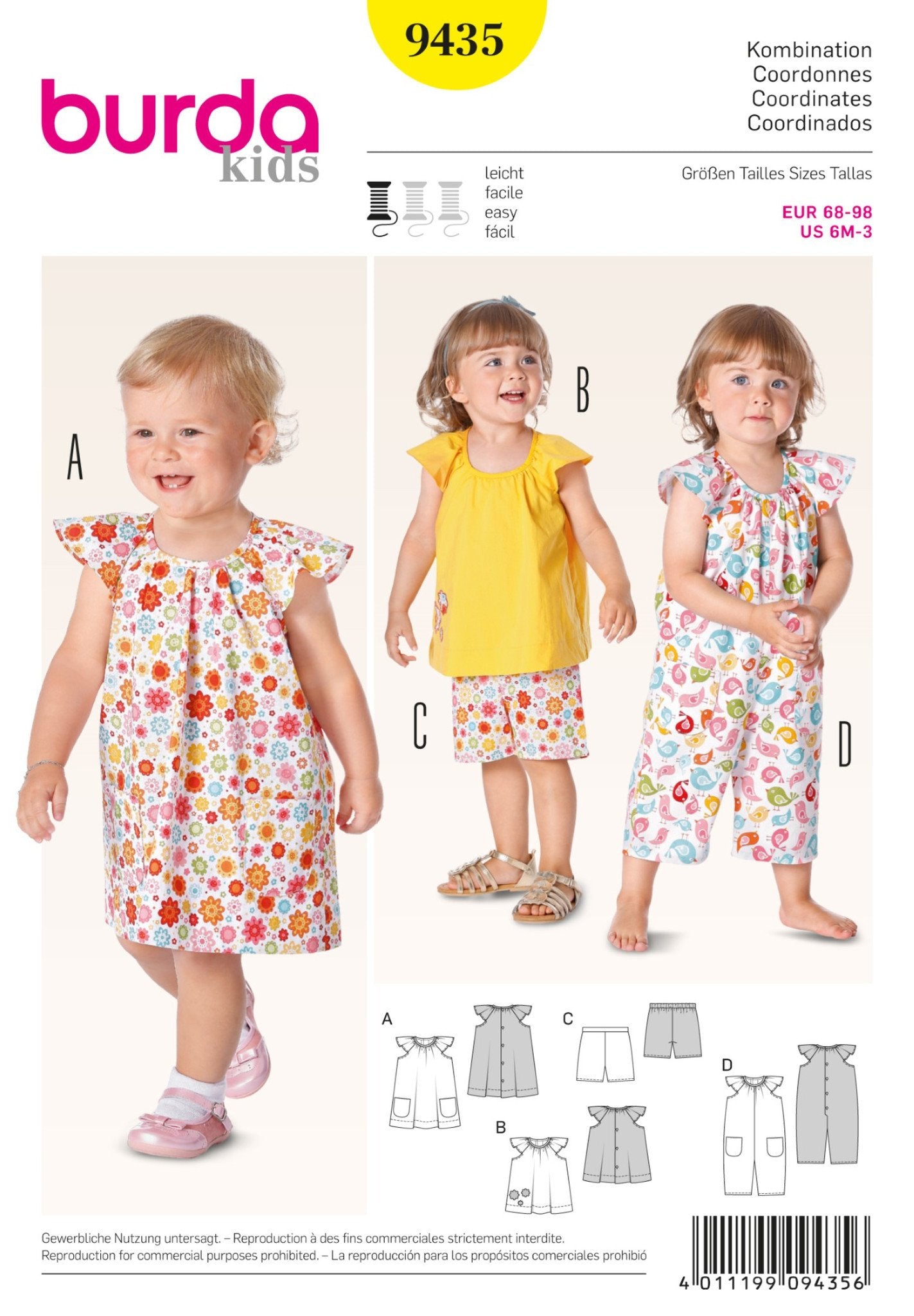 BD9435 Baby Coordinates | Easy from Jaycotts Sewing Supplies