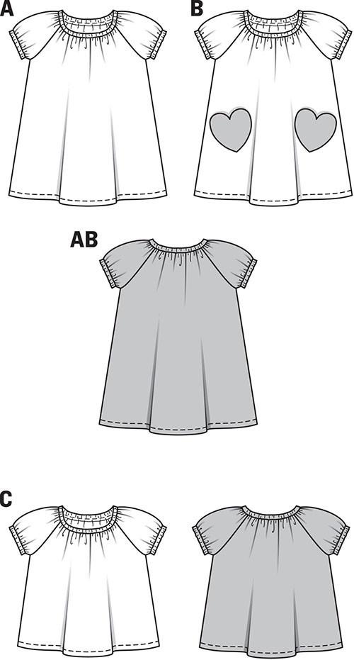 BD9438 Toddler Dress & Shirt | Easy from Jaycotts Sewing Supplies