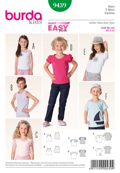 BD9439 Child T-Shirt | Easy from Jaycotts Sewing Supplies
